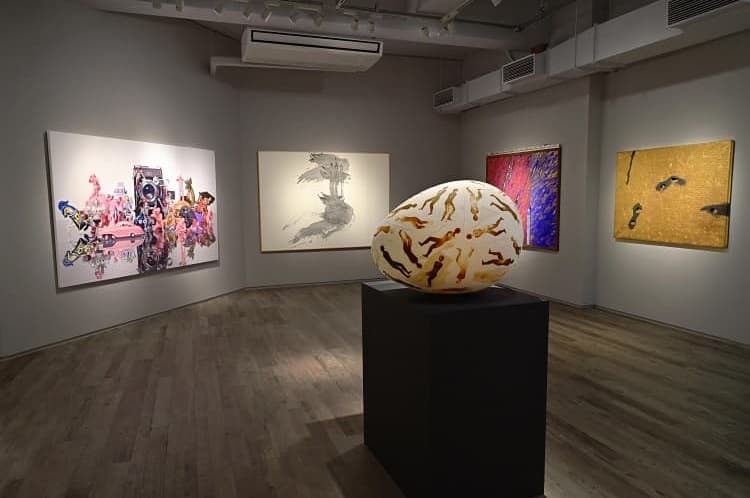 本社ビルの展示スペース