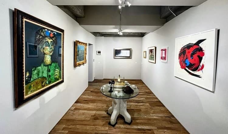 本社ビルの展示スペース