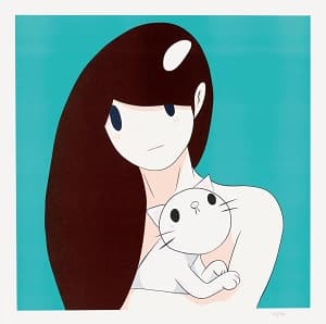 天野タケル「Venus with Cat(ブルー)」
