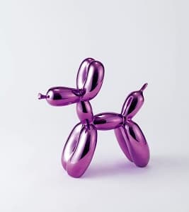 ジェフ・クーンズ「Balloon Dog(Purple)」