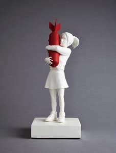 Banksy「Bomb Hugger(Red Bomb ver.)」