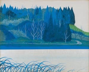 千住博「森と湖」