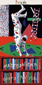 デイヴィッド・ホックニー「Parade, Metropolitan Opera」