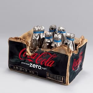 三島喜美代「Box Coca Cola Package」