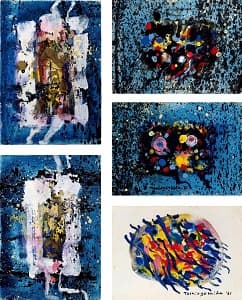 吉田稔郎「第11回具体美術展 ポストカード」
